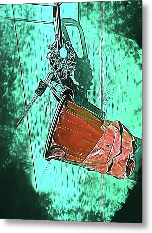 Image of A Handmade Record Player - Metal Print