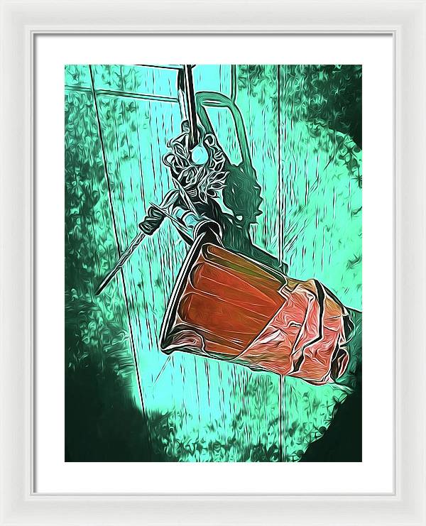 Image of A Handmade Record Player - Framed Print