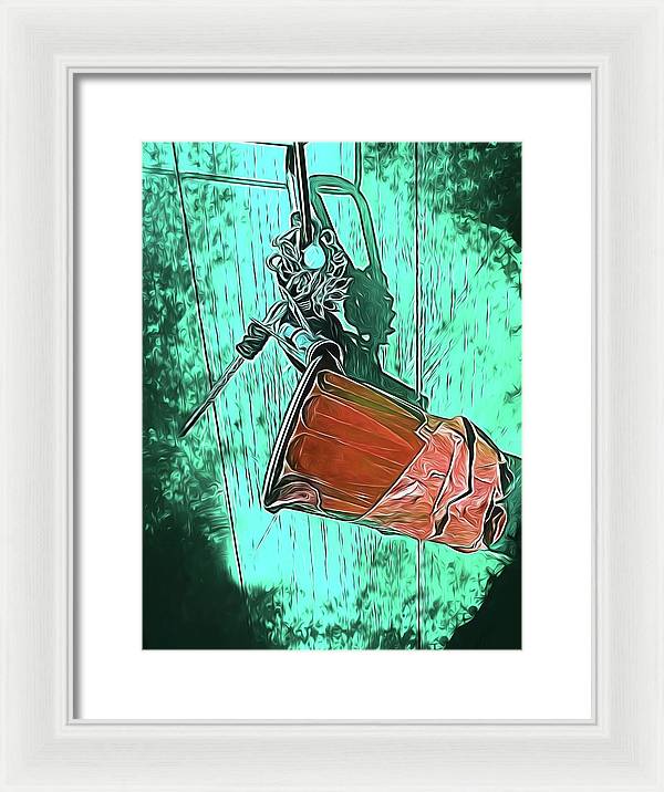 Image of A Handmade Record Player - Framed Print