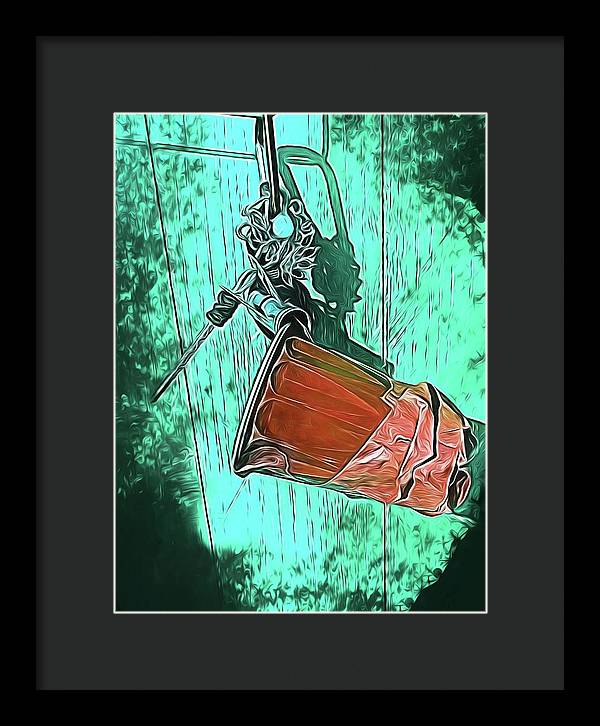 Image of A Handmade Record Player - Framed Print