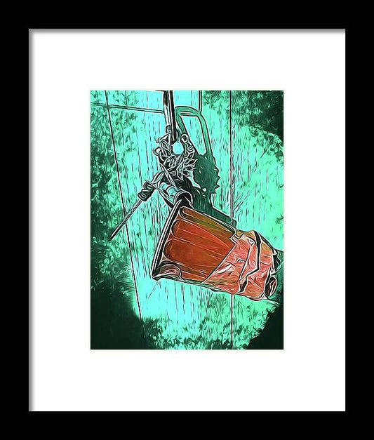 Image of A Handmade Record Player - Framed Print