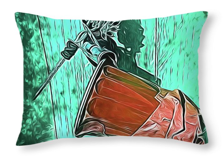 Image of A Handmade Record Player - Throw Pillow