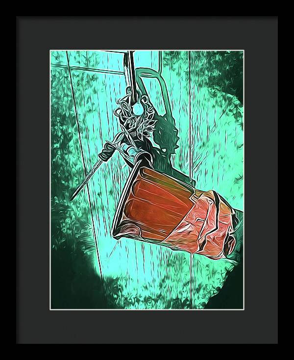 Image of A Handmade Record Player - Framed Print
