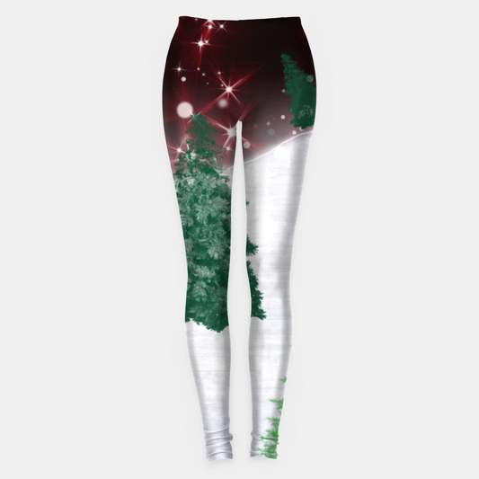 Trees on a Christmas Hill Leggings