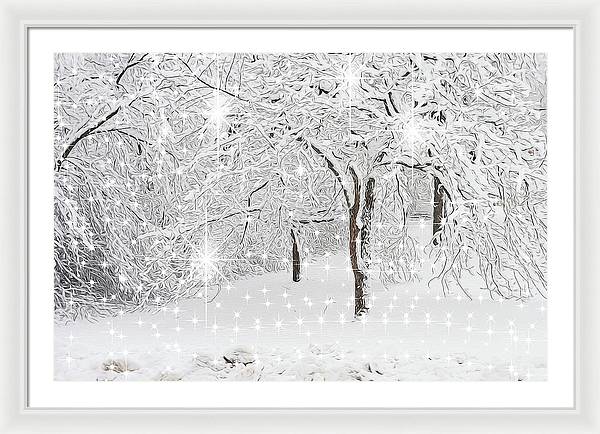 Incandescent and Florescent Winter - Framed Print