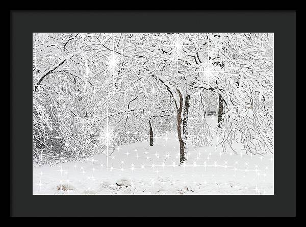 Incandescent and Florescent Winter - Framed Print