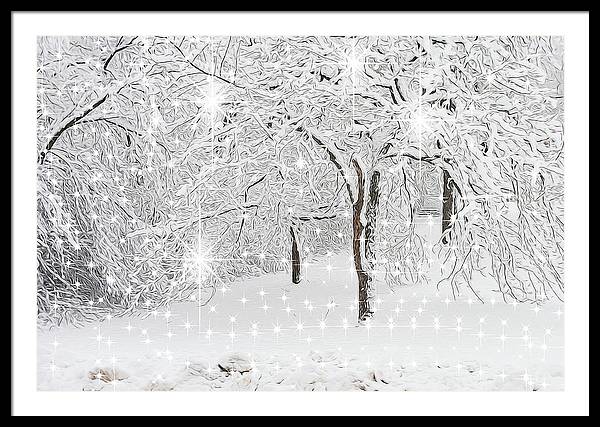Incandescent and Florescent Winter - Framed Print