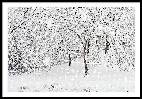 Incandescent and Florescent Winter - Framed Print