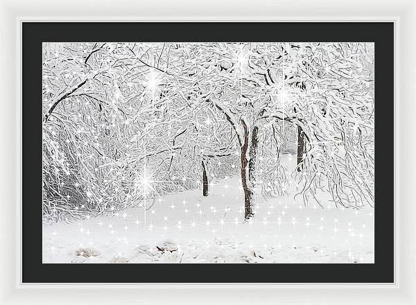 Incandescent and Florescent Winter - Framed Print