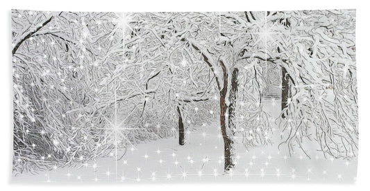 Incandescent and Florescent Winter - Beach Towel