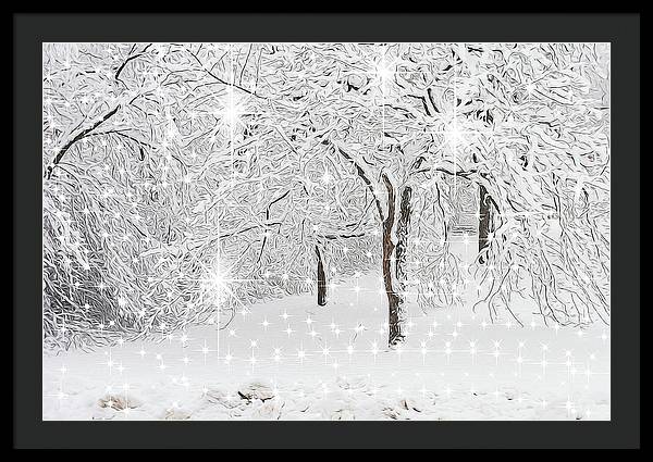 Incandescent and Florescent Winter - Framed Print