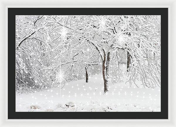 Incandescent and Florescent Winter - Framed Print
