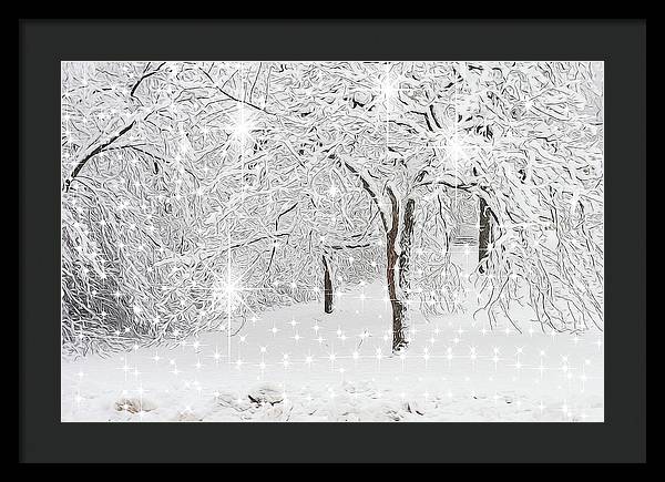Incandescent and Florescent Winter - Framed Print