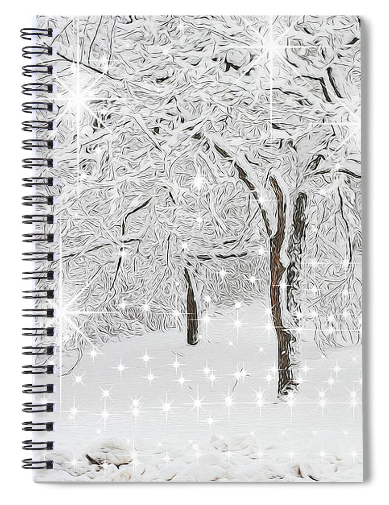 Incandescent and Florescent Winter - Spiral Notebook