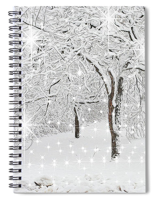 Incandescent and Florescent Winter - Spiral Notebook