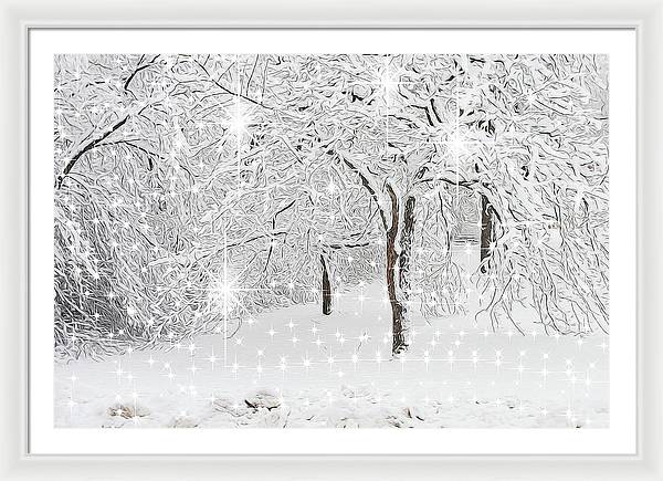Incandescent and Florescent Winter - Framed Print