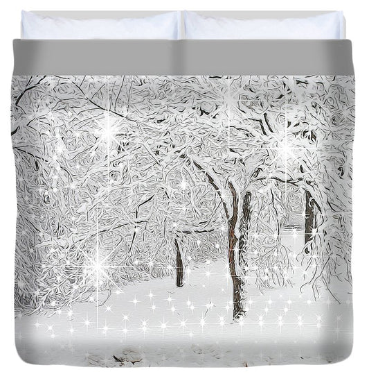 Incandescent and Florescent Winter - Duvet Cover