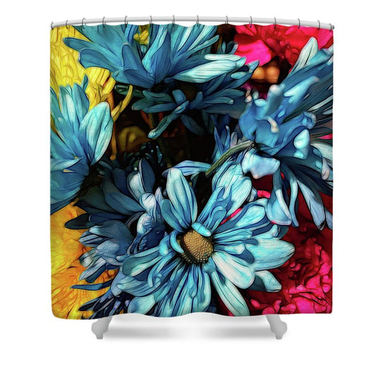 June Flowers 1 - Shower Curtain