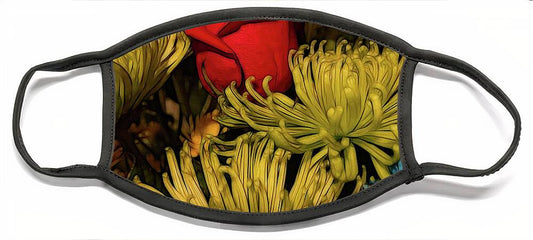 June Flowers 3 - Face Mask