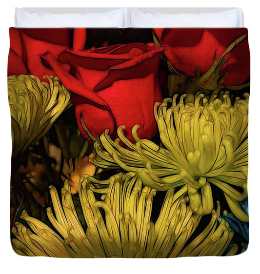 June Flowers 3 - Duvet Cover