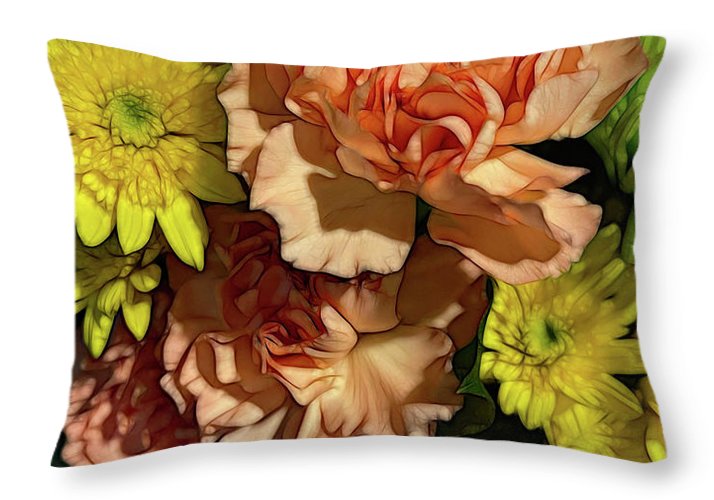 June Flowers 4 - Throw Pillow