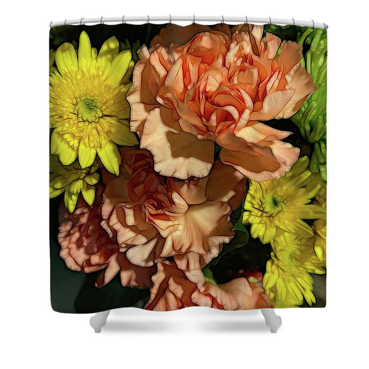 June Flowers 4 - Shower Curtain