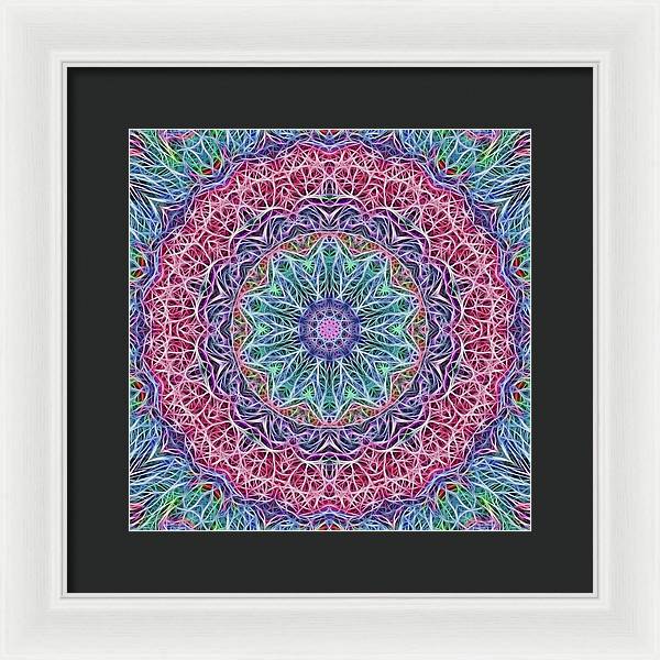 Kaleidoscope 115 - Framed Print