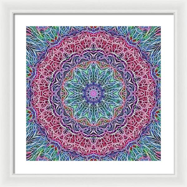 Kaleidoscope 115 - Framed Print
