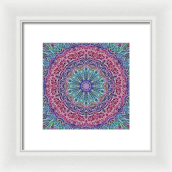 Kaleidoscope 115 - Framed Print