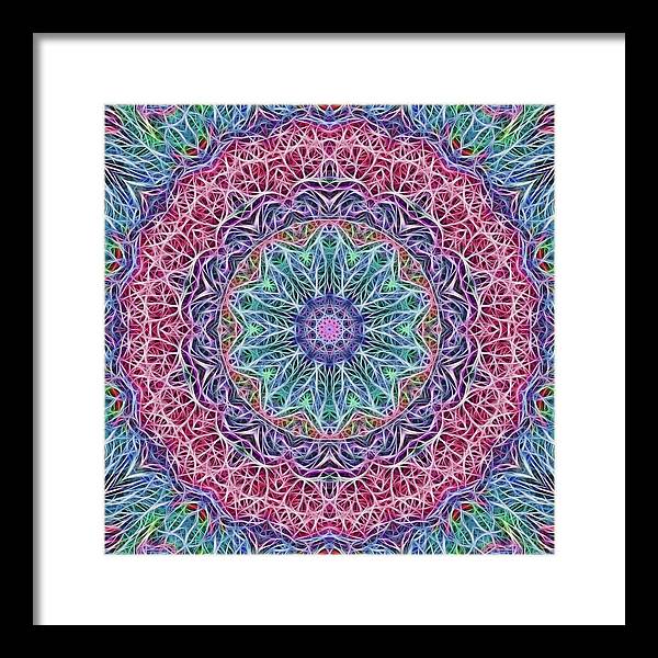 Kaleidoscope 115 - Framed Print