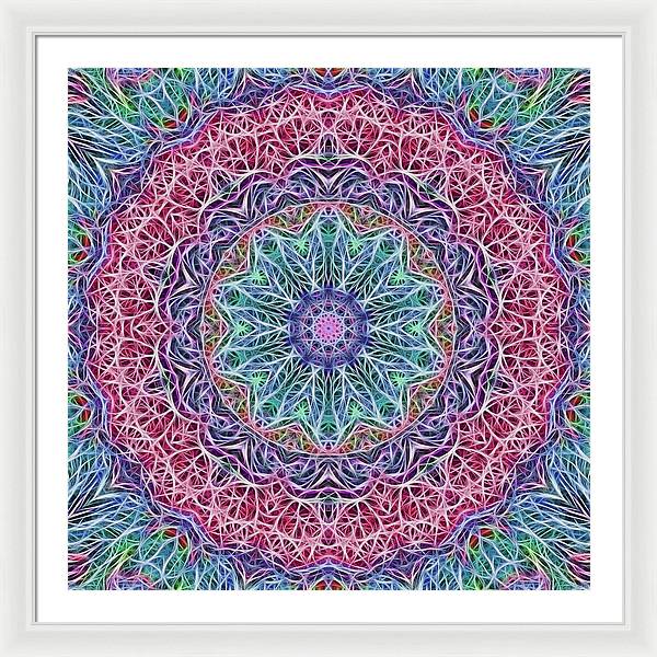 Kaleidoscope 115 - Framed Print