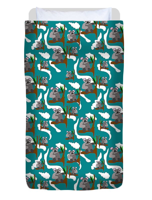 Koala Bears and Clouds - Duvet Cover