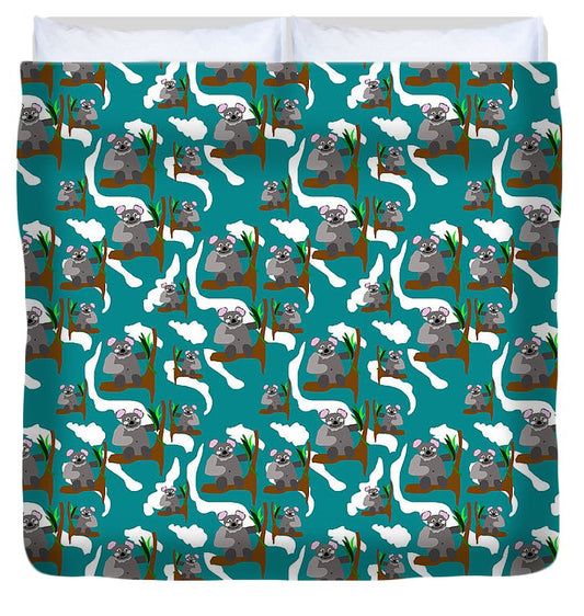 Koala Bears and Clouds - Duvet Cover