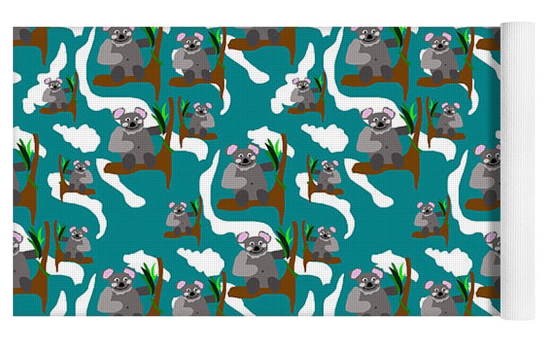 Koala Bears and Clouds - Yoga Mat