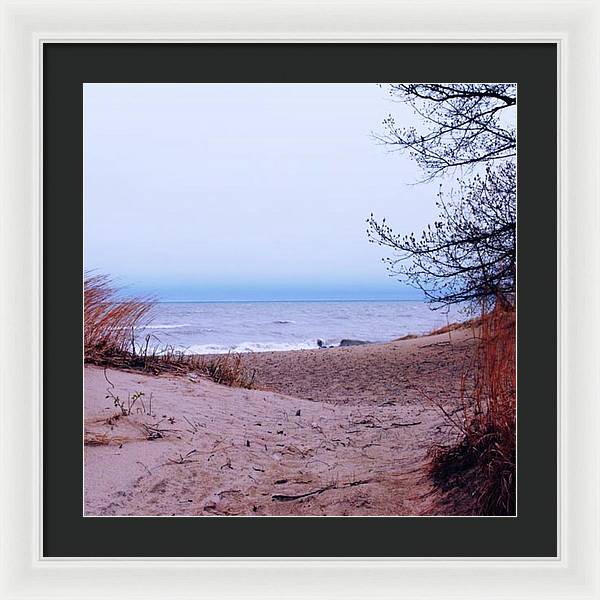 Lake Michigan Beach Dunes - Framed Print
