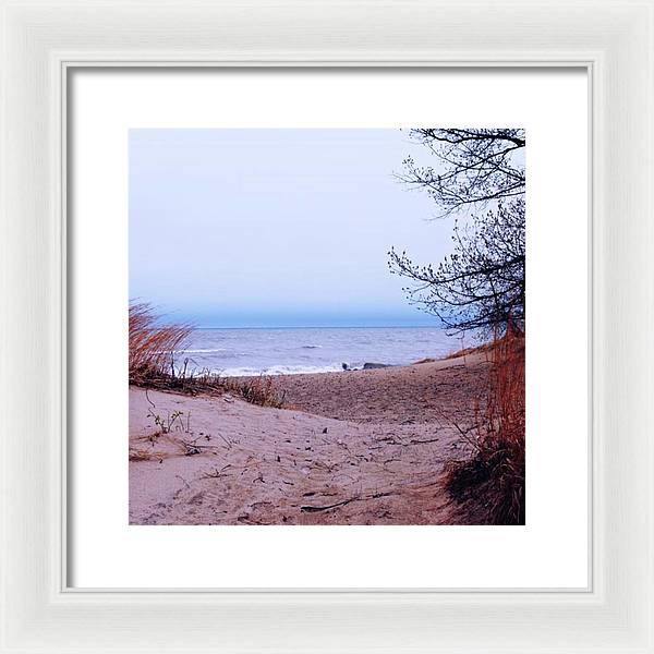 Lake Michigan Beach Dunes - Framed Print