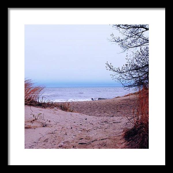 Lake Michigan Beach Dunes - Framed Print