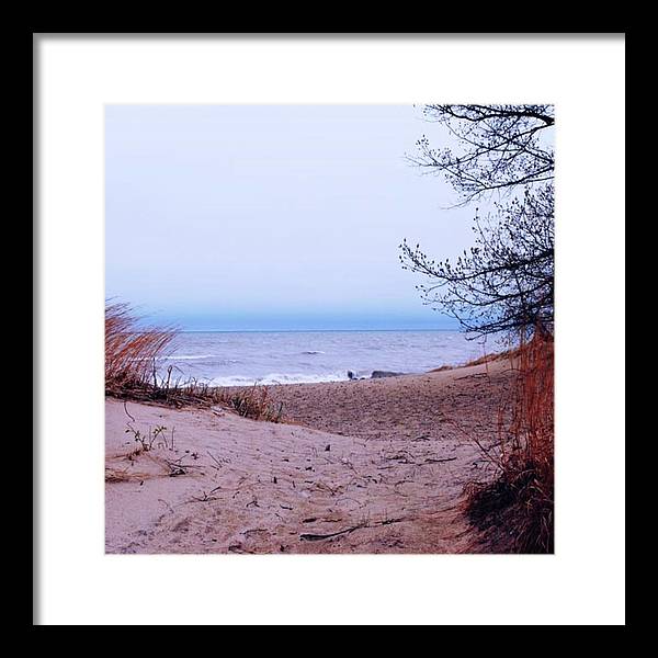 Lake Michigan Beach Dunes - Framed Print