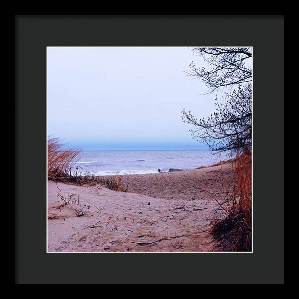 Lake Michigan Beach Dunes - Framed Print
