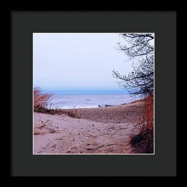 Lake Michigan Beach Dunes - Framed Print