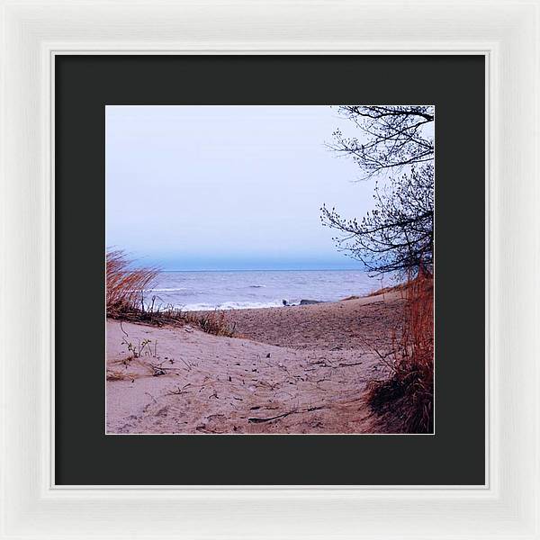 Lake Michigan Beach Dunes - Framed Print