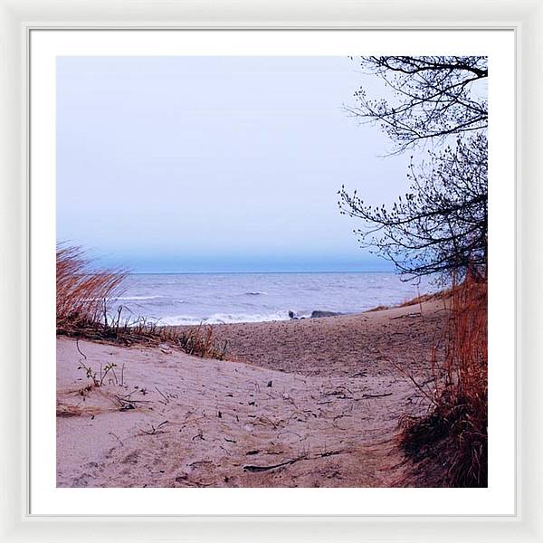 Lake Michigan Beach Dunes - Framed Print