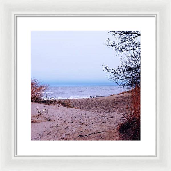 Lake Michigan Beach Dunes - Framed Print