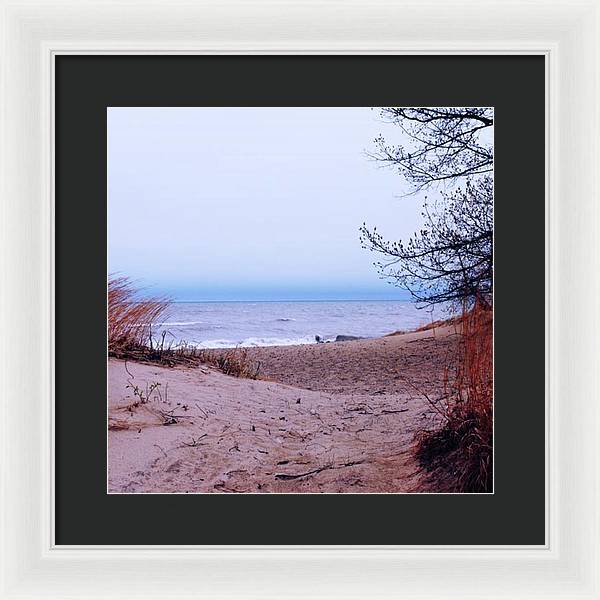 Lake Michigan Beach Dunes - Framed Print