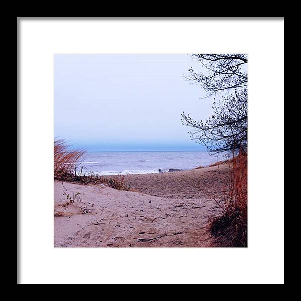 Lake Michigan Beach Dunes - Framed Print