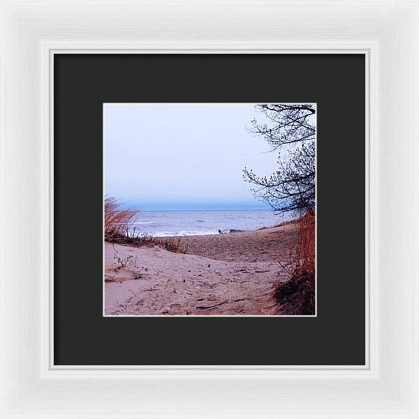 Lake Michigan Beach Dunes - Framed Print