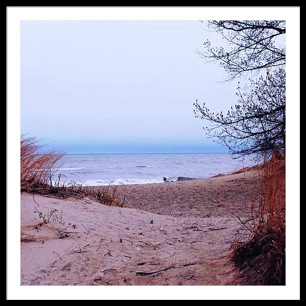 Lake Michigan Beach Dunes - Framed Print