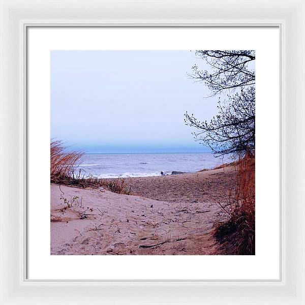 Lake Michigan Beach Dunes - Framed Print