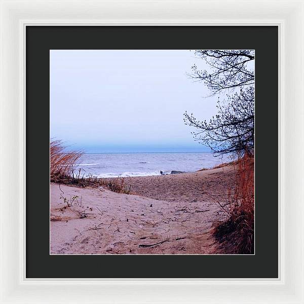 Lake Michigan Beach Dunes - Framed Print