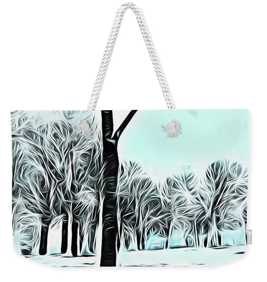 Lake Michigan In Winter - Weekender Tote Bag